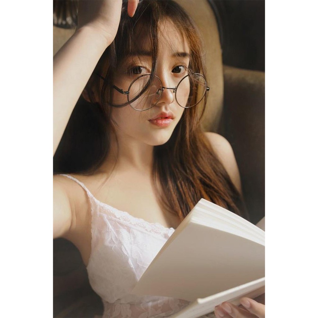 buybuytech glass แว่นตากรองแสง แว่นกรองแสง ทรงกลม รุ่น 901 Black (กรองแสงคอม กรองแสงมือถือ ถนอมสายตา)