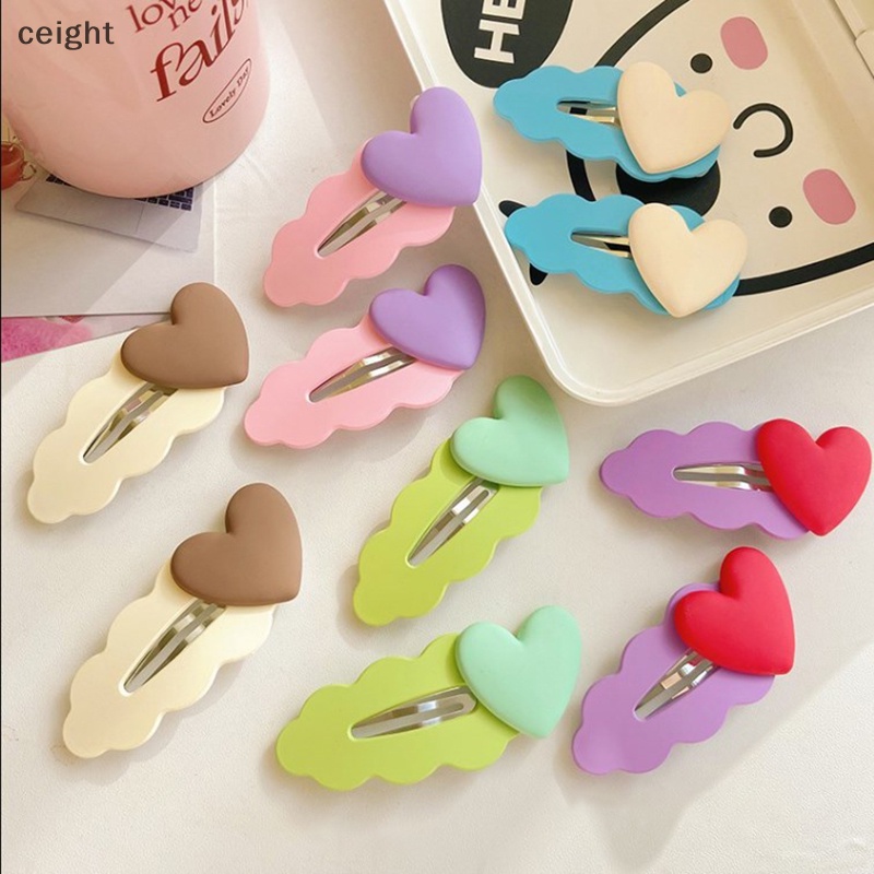 [ceight] กิ๊บติดผมหน้าม้า รูปหัวใจน่ารัก สีแคนดี้ สําหรับเด็กผู้หญิง