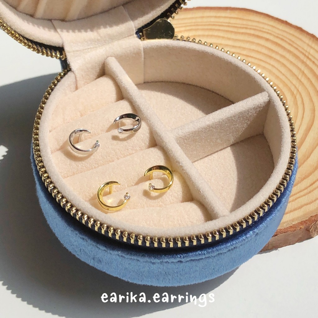 earika.earrings - to the MOON and back collection รวมต่างหูเงินแท้ลายพระจันทร์ ผิวแพ้ง่ายใส่ได้