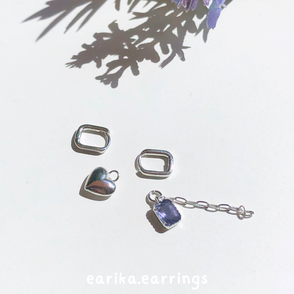 earika.earrings - ต่างหูเงินแท้ S92.5 (เจาะ) เหมาะสำหรับคนแพ้ง่าย - คอลเลคชั่นกลางเดือนตุลาคม 2022 (2)