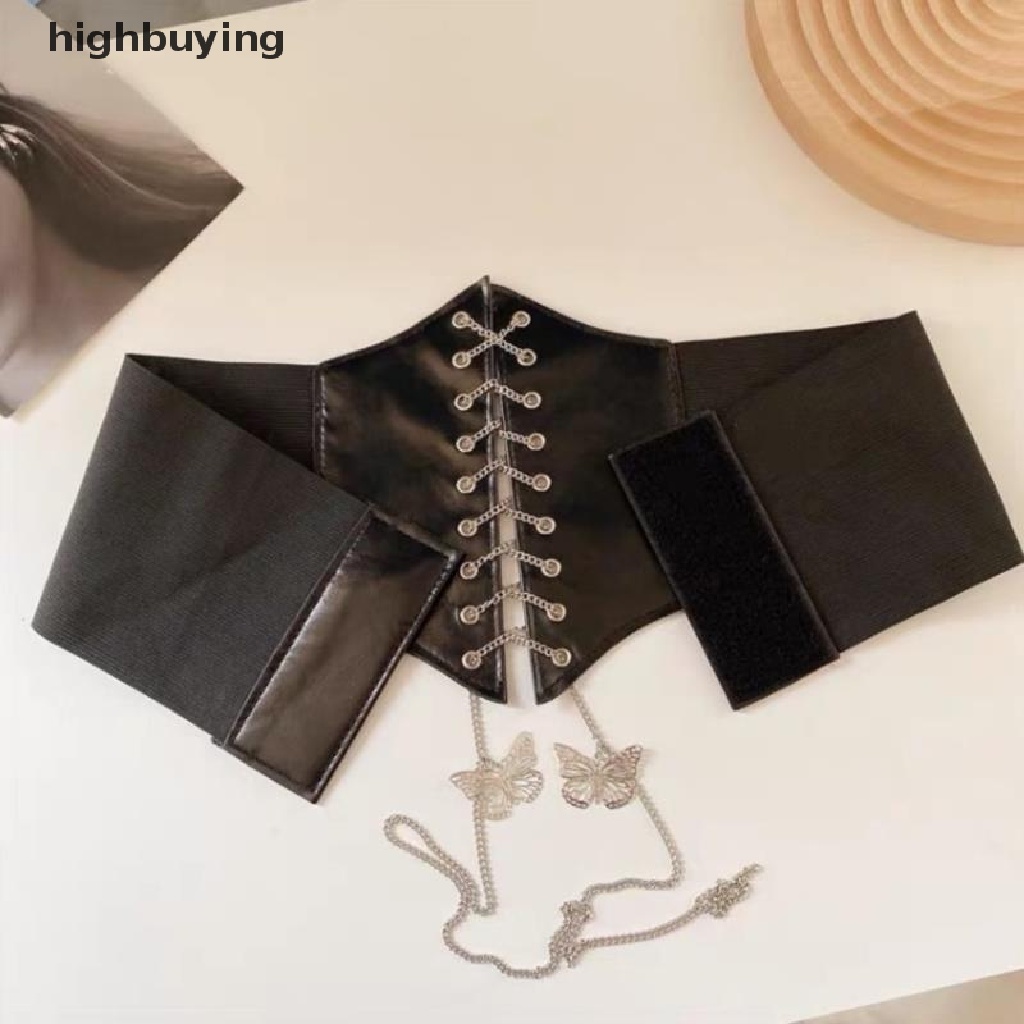 [highbuying] คอร์เซ็ท เซ็กซี่ ใต้อก โกธิค ผีเสื้อ โซ่ โค้ง สายรัด กระชับสัดส่วน ใหม่ พร้อมส่ง