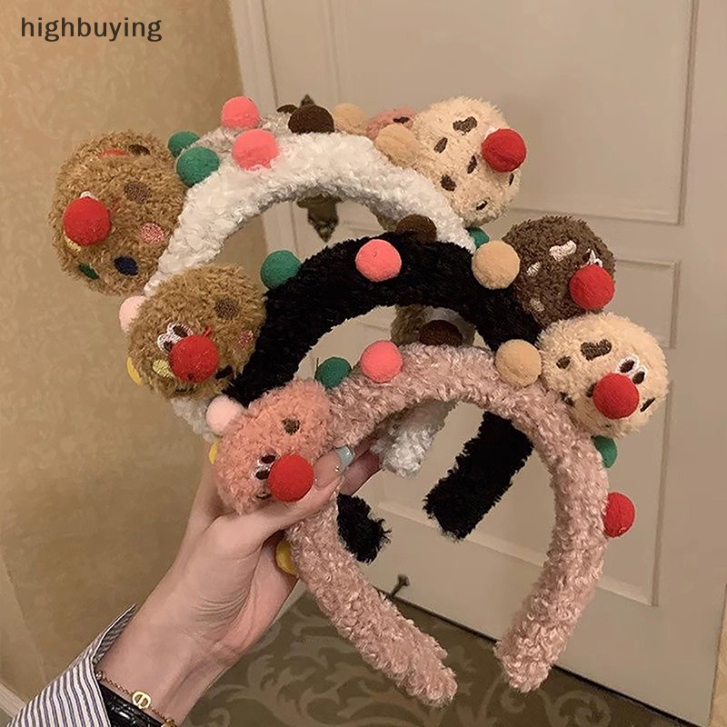[highbuying] ที่คาดผม ลายการ์ตูนหมีน่ารัก สําหรับผู้หญิง พร้อมส่ง
