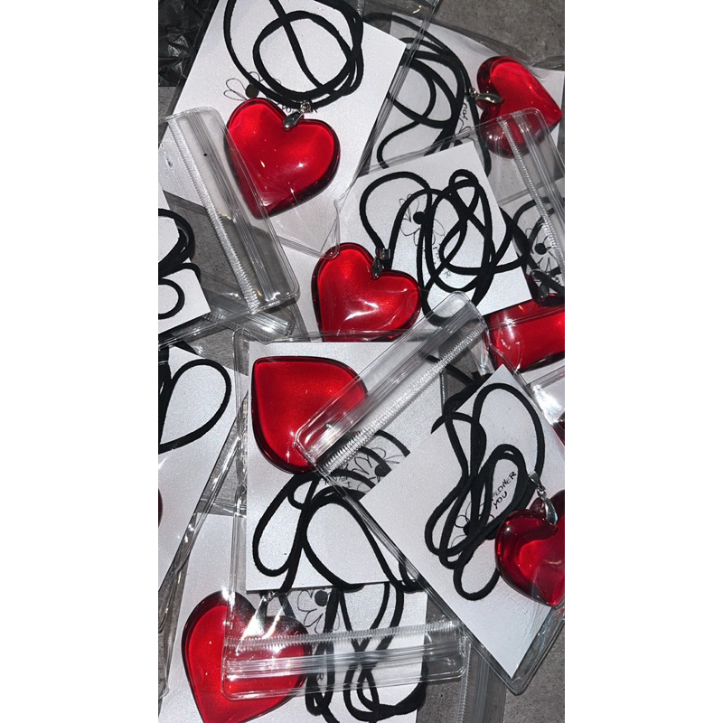 i/flower/you รุ่น glassy heart (red color)