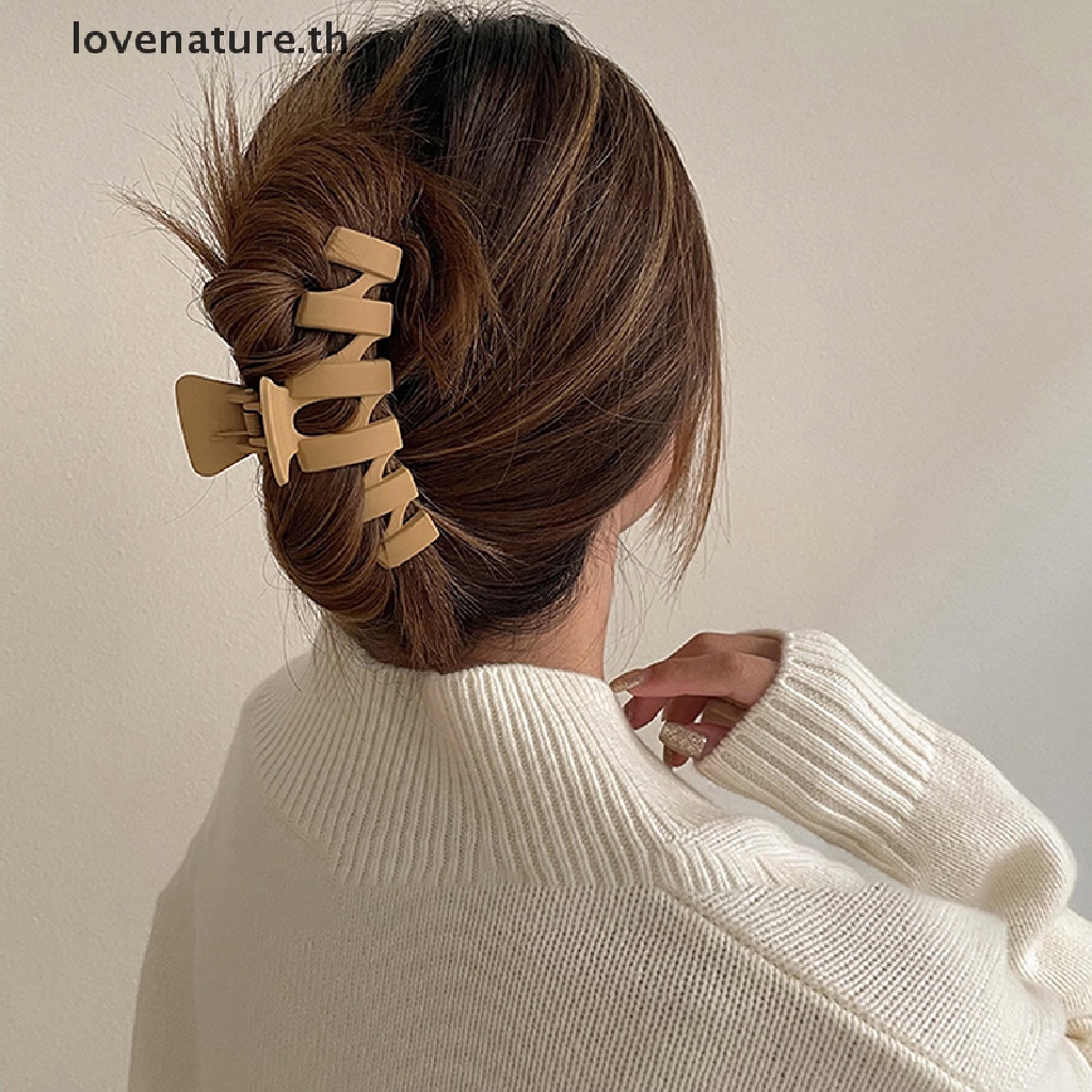 [lovenature] กิ๊บติดผม รูปคลื่น ขนาดใหญ่ สไตล์เกาหลี