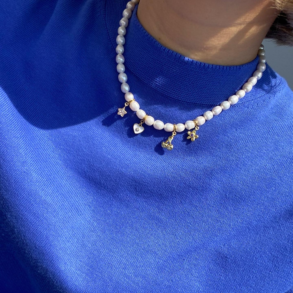 play.palette - S925 Chunky pearl necklace