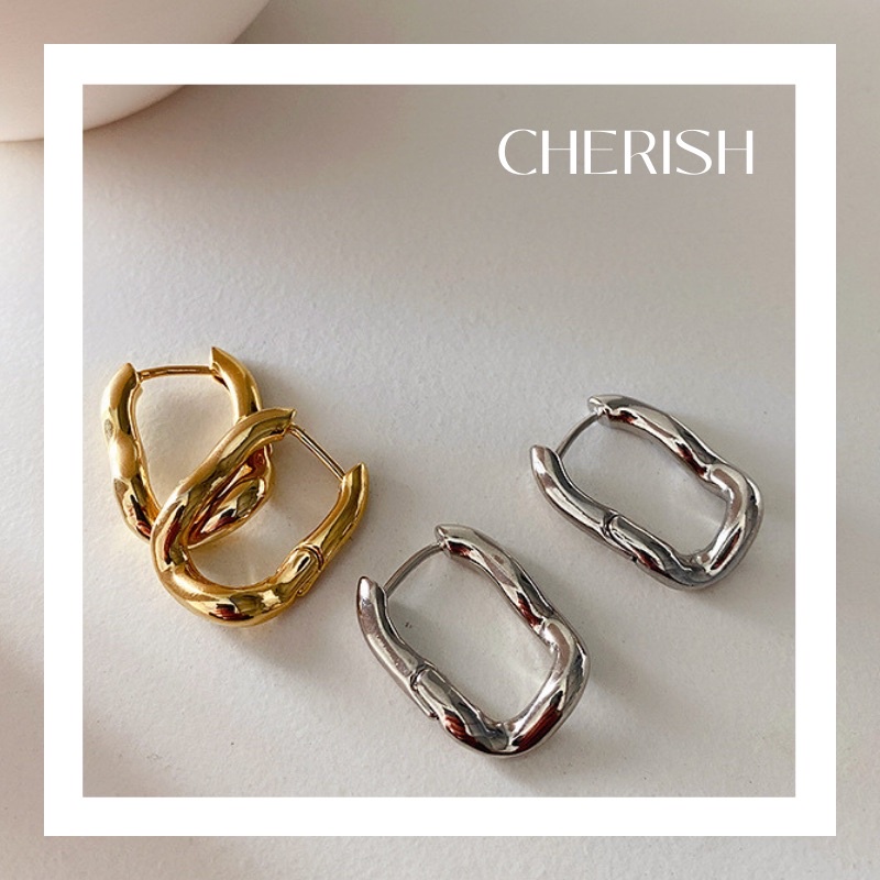 [silver 925S][CHERISHxMIHREH] ต่างหูทำจากเงิน s925 [CR11]