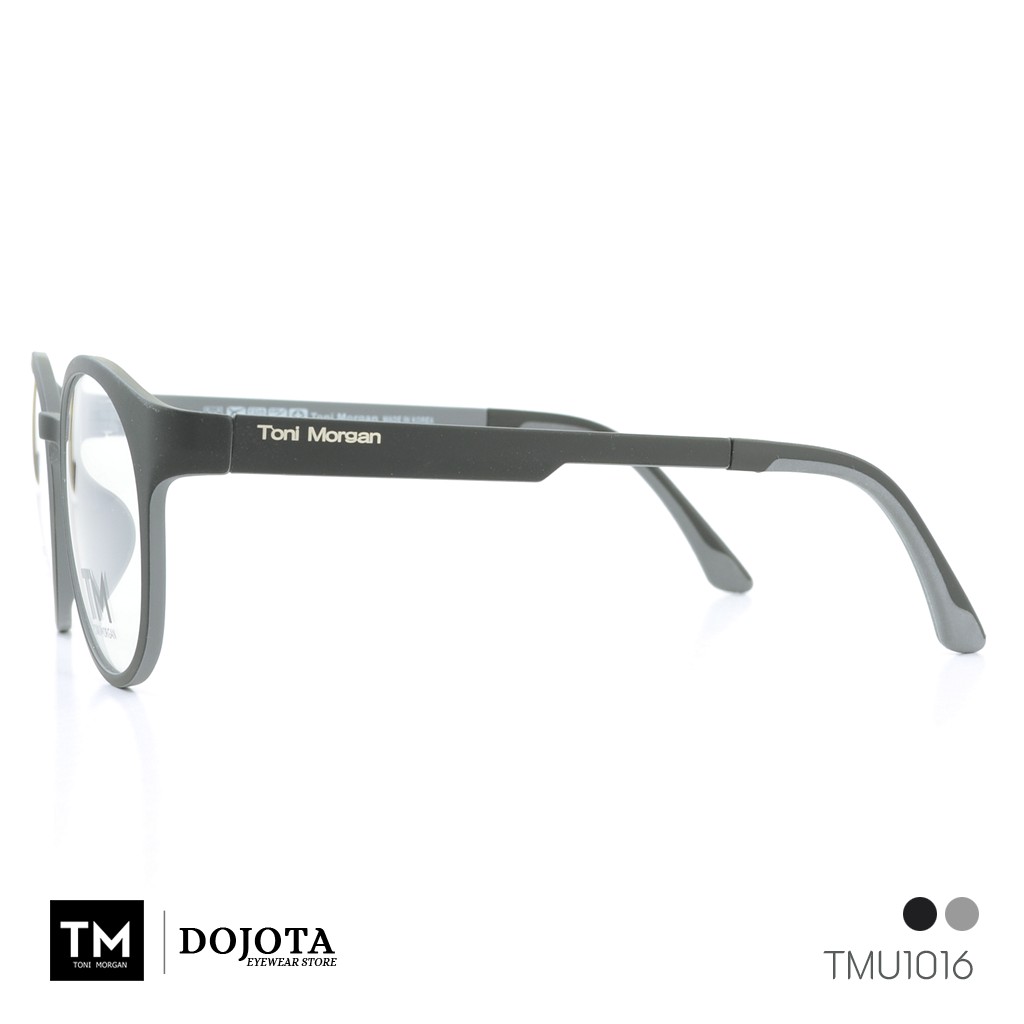 กรอบแว่น Toni Morgan รุ่น TMU1016 สีดำ/เทา น้ำหนักเบา ยืดหยุ่นดีเยี่ยม Made in Korea