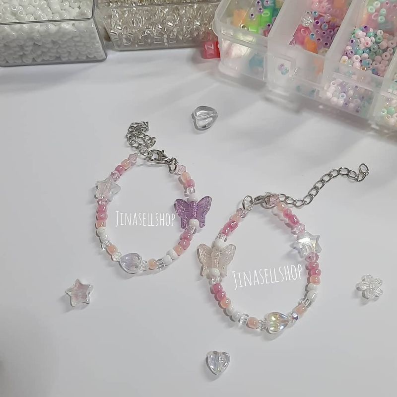 กำไลลูกปัดน่ารัก | กำไลข้อมือ | พร้อมส่ง | มีหลายแบบ  | jinasellshop
