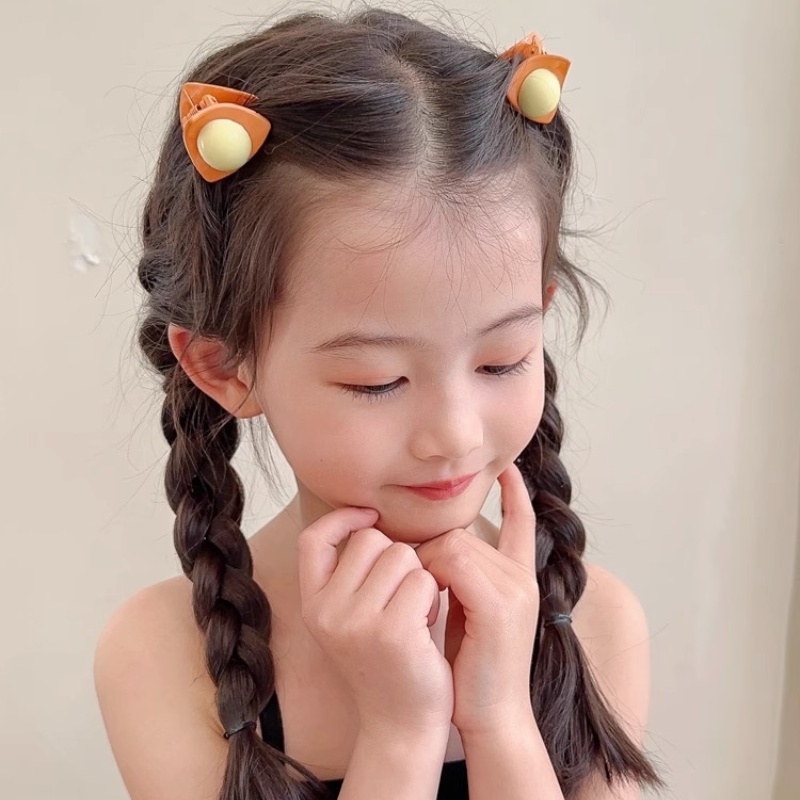 กิ๊บติดผม รูปหูแมวน่ารัก สไตล์เกาหลี สําหรับเด็กผู้หญิง