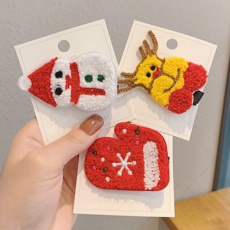 กิ๊บติดผมลายการ์ตูนต้นคริสต์มาส Snowman 1 ชิ้น