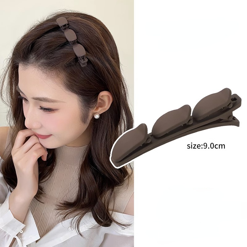 กิ๊บติดผมหน้าม้า แบบถัก เนื้อแมตต์ 1 ชิ้น