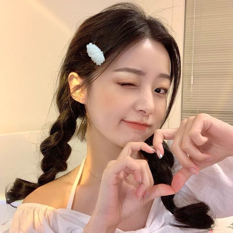 กิ๊บติดผมหน้าม้าจําลอง สไตล์เกาหลี เครื่องประดับผมแฟชั่น สําหรับเด็กผู้หญิง
