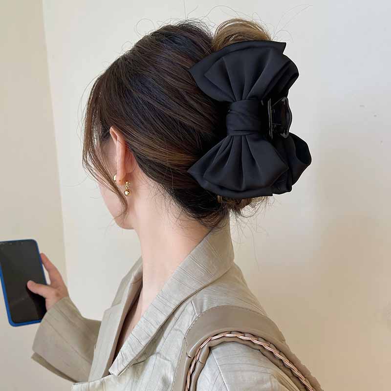 กิ๊บติดผมโบว์ใหญ่ Pincer Claw Clip  11 cm. สวยเรียบน่ารัก/ กิ๊บหนีบผม กิ๊บผมเกาหลี