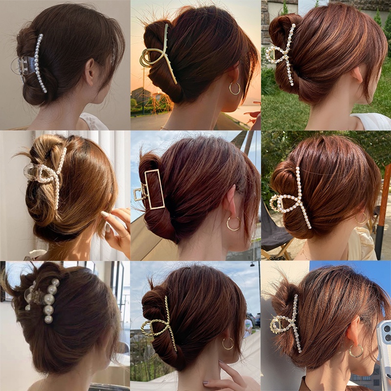กิ๊บติดผมโลหะประดับไข่มุกสไตล์เกาหลี 39 Models