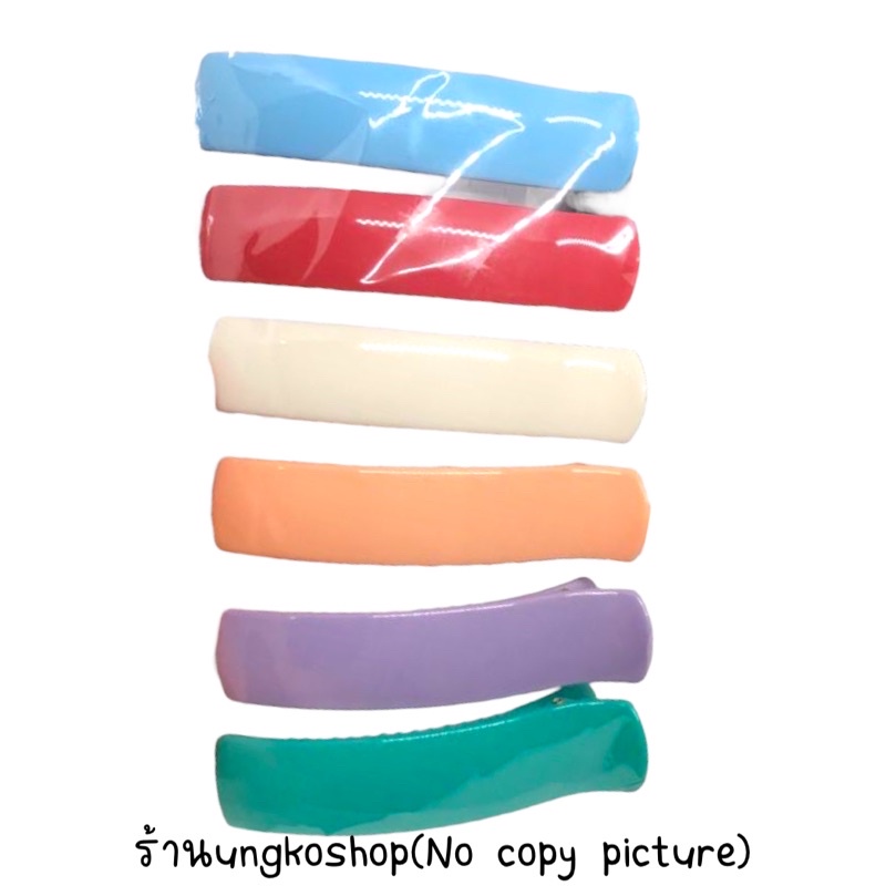กิ๊บหนีบผม ตัวยาว ขนาดใหญ่(6pcs.)หลากสี แบรนด์Rc พร้อมส่งจากไทย