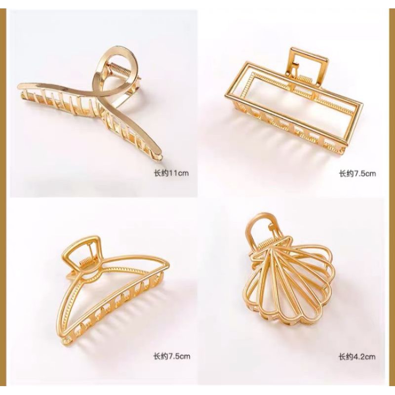 กิ๊บหนีบผมโลหะสีทองเงิน น่ารัก พร้อมส่ง   พร้อมส่งจากไทย