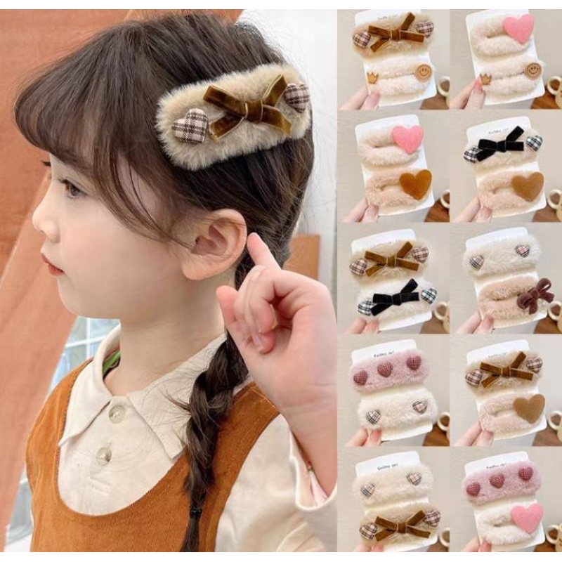 กิ๊ฟหนีบผม กิ๊ฟหนีบผมขนนุ่มๆลายน่ารัก พร้อมส่ง