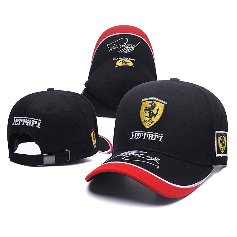 ขายส่ง หมวกแก๊ป ปักลาย Bens F1 Ferrari 3D สําหรับแข่งรถ เล่นกีฬา กลางแจ้ง