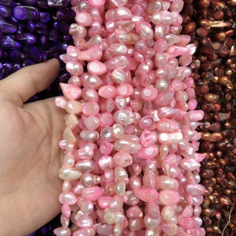 คริสตัลลูกปัด หินสี ทรงหยดน้ำ 5-25 mm.