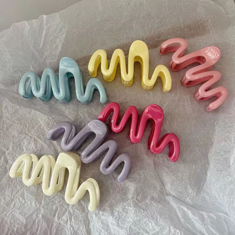 คลิปคลื่น สีอะคริลิค สําหรับผู้หญิง