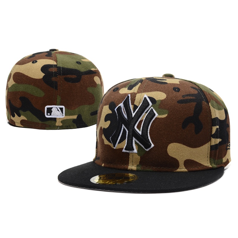 คุณภาพดี MLB NE นิวยอร์ก NY Yankees ผู้ชาย ผู้หญิง แฟชั่น SnapBack หมวก Snap ปิดด้านหลัง เต็มรูปแบบ พอดี หมวก