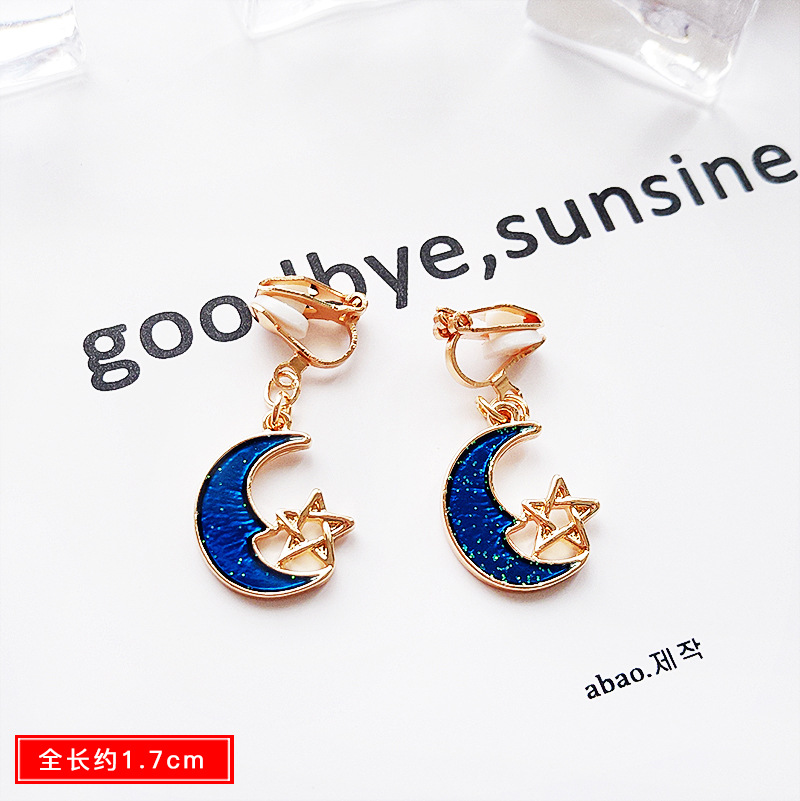 [จัดส่งภายใน 24 ชั่วโมง] No pierced ear clip earrings creativity long fruit flower wine bottle earrings