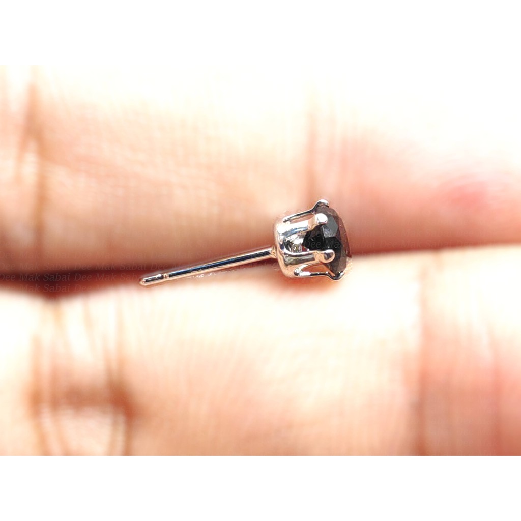 จิวสแตนเลส สำหรับเจาะตรงบริเวณกระดูกอ่อนของหู - 1 ข้าง | CZ.CLB | CZ Stud 5 Colours(Clear Back) Stainless Steel Earring