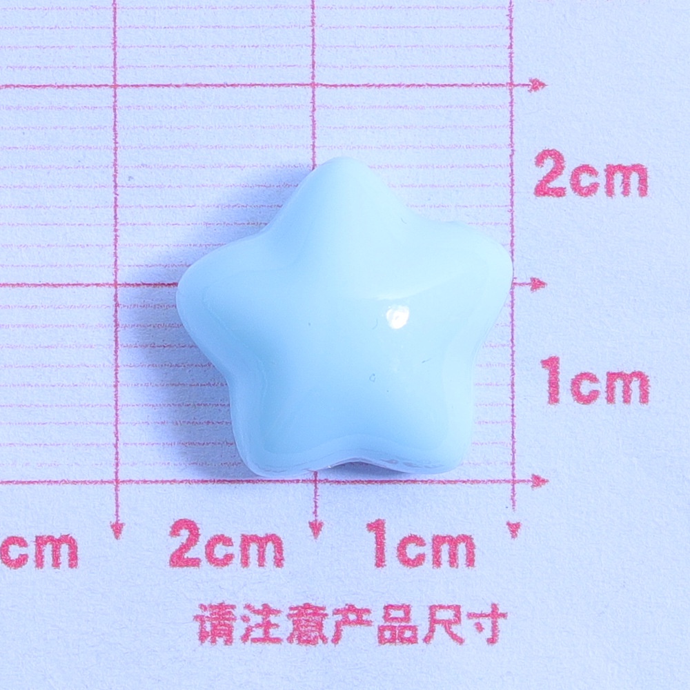 จี้รูปดาว สีพื้น แวววาว หลากสีสัน สําหรับงาน DIY 20 ชิ้น