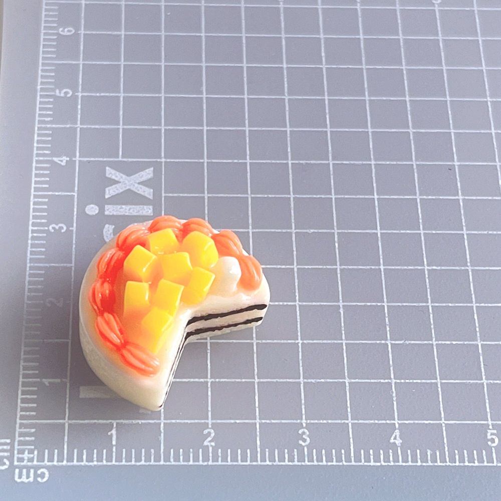 จี้สติกเกอร์ รูปแซนวิช ผลไม้ เค้ก ครีม กาว สําหรับตกแต่งตู้เย็น เคสโทรศัพท์ diy