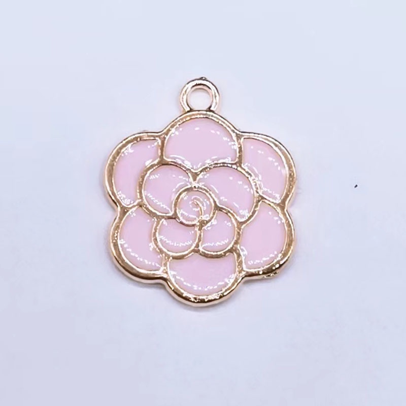 จี้สร้อยคอ สร้อยข้อมือ ลายดอกไม้ แฮนด์เมด DIY 10 ชิ้น