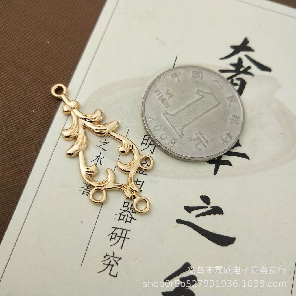 จี้สร้อยคอโซ่ โลหะผสม สไตล์โบราณ ขนาด 37 มม. Diy