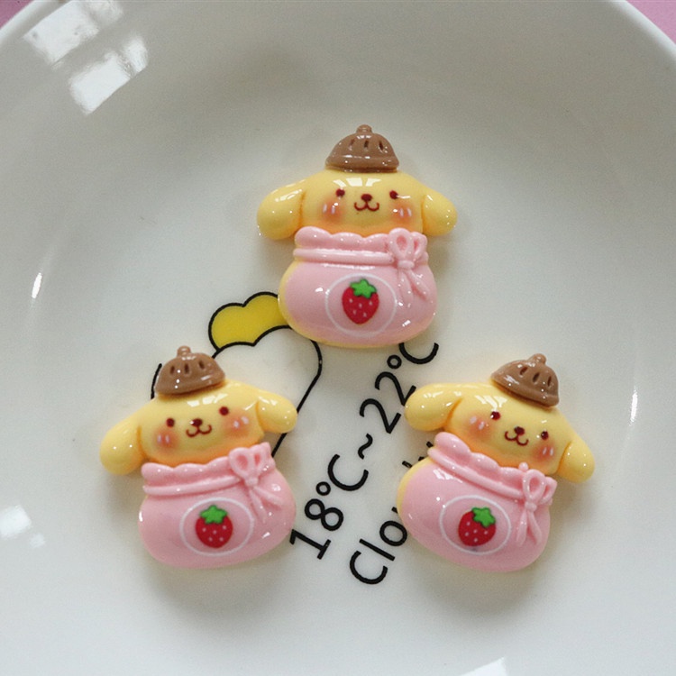 จี้เรซิ่น รูปซานิโร่น่ารัก แวววาว สําหรับทําเครื่องประดับ DIY 10 ชิ้น