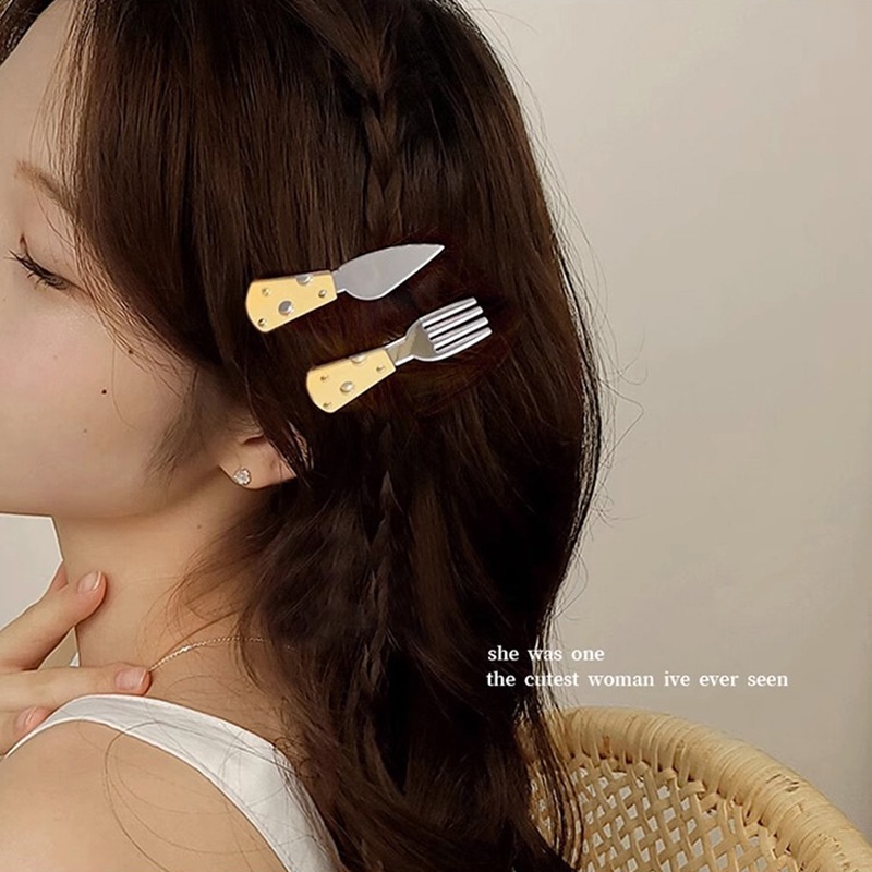 ชุดกิ๊บติดผมจําลอง น่ารัก สีเหลือง สําหรับผู้หญิง จํานวน 4 ชิ้น