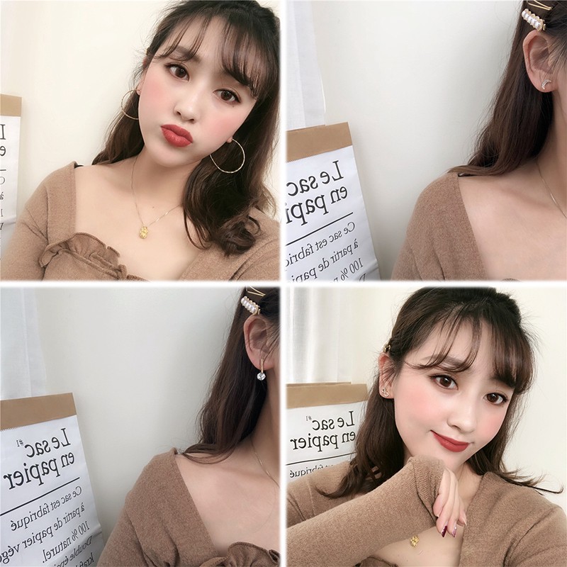 ชุดต่างหูมุก คริสตัล พู่ หรูหรา ขนาดใหญ่ เครื่องประดับแฟชั่น สําหรับผู้หญิง