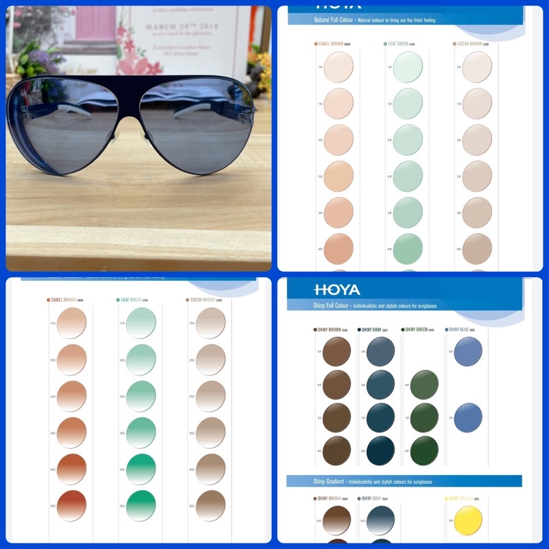 ตัดเลนส์ แว่นตา HOYA แท้ 100% ย่อ 1.60 ,1.67 Blue Control Sensity  แท้ 100% พร้อมการ์ดรับประกัน ฟรีกรอบแว่น ถูกสุด