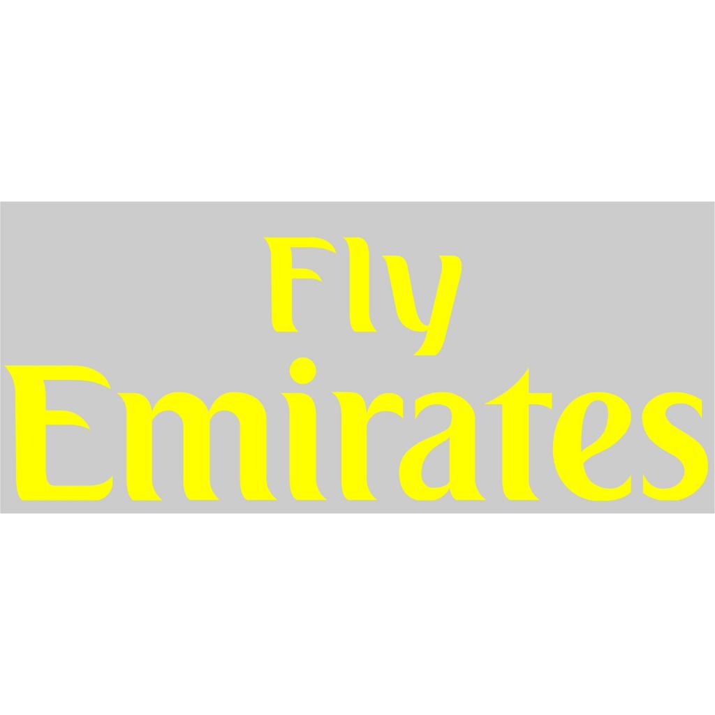 ตัวรีดติดเสื้อ Fly Emirates มี4สี ติดเสื้อบอลงานแก้ขนาดตามแบบ