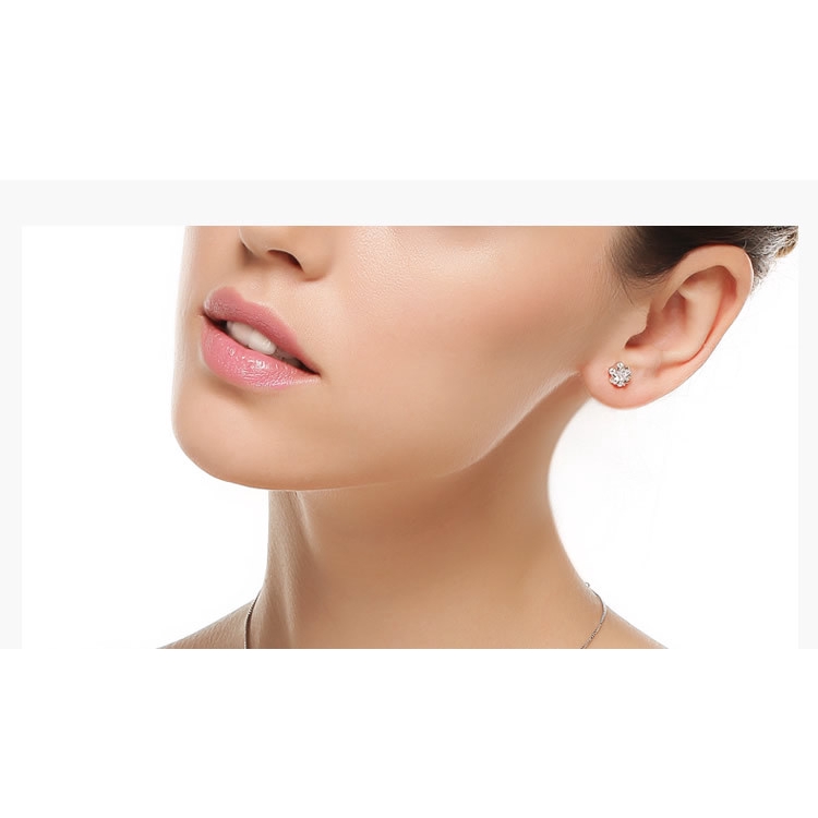 ต่างหูเงิน 925 Snowflake หูข้อมือผู้หญิง WE54R Earrings Lady Fashion