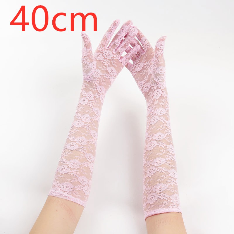 ถุงมือลูกไม้ ถุงมือแฟชั่นมี3ขนาดยาว40ซม ยาว50ซม ยาว22ซม