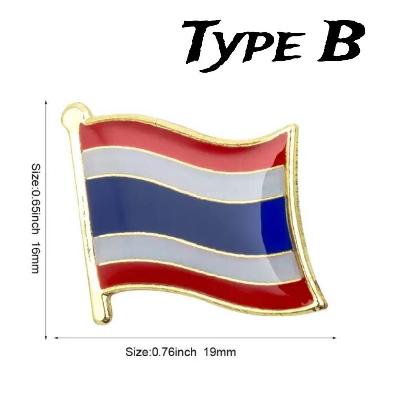 ถูกที่สุด‼️สินค้าพร้อมจัดส่ง   เข็มกลัดธงชาติไทย   Thailand Flag Pin