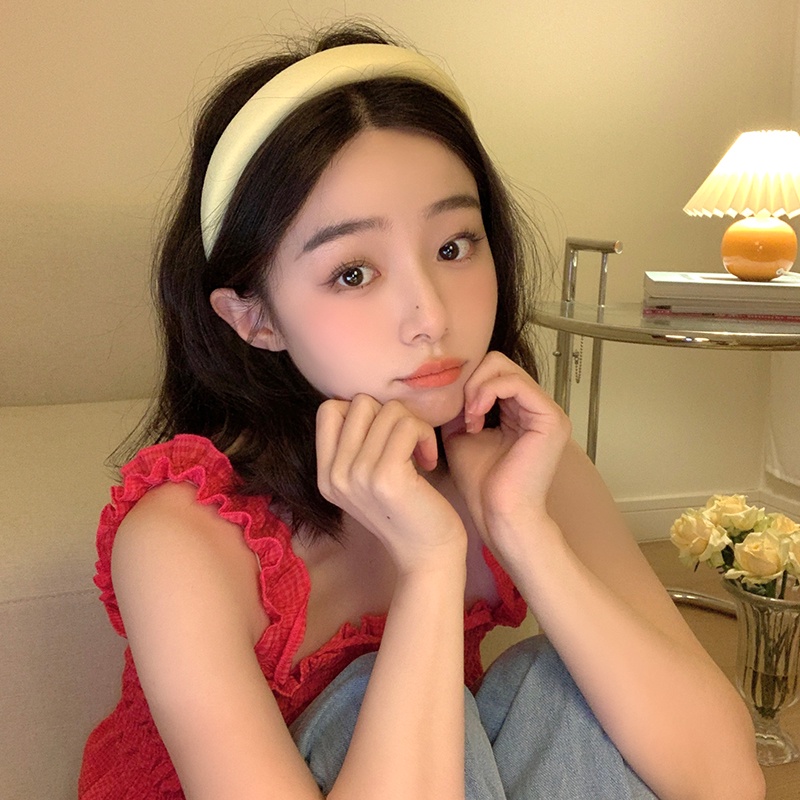 ที่คาดผมฟองน้ํา ประดับไข่มุกน่ารัก เครื่องประดับ แฟชั่นสําหรับเด็กผู้หญิง