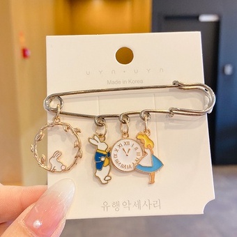 น่ารักสไตล์เกาหลีเข็มกลัด DIY เข็มกลัดกางเกง เข็มกลัดเสื้อ เข็มกลัดแฟชั่น