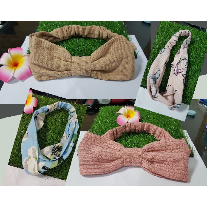 ผ้าคาดผมยางยืด ผ้าคาด ที่คาดผมแฟชั่น กระแสดาราโบใหญ่ พร้อมส่ง