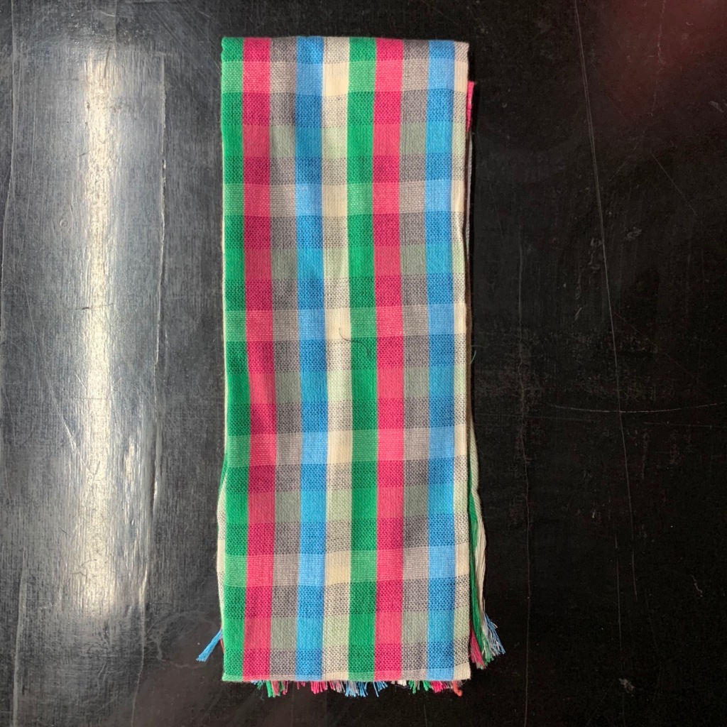 ผ้าพันคอ ลายผ้าขาวม้า เนื้อผ้าฝ้าย น้ำหนักเบา ขนาด 50X200 ซม. ปล่อยชาย