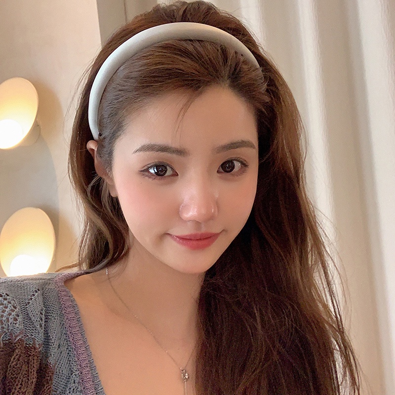 ผ้าโพกศีรษะฟองน้ําสูง ดีไซน์เรียบง่าย สําหรับเด็กผู้หญิง