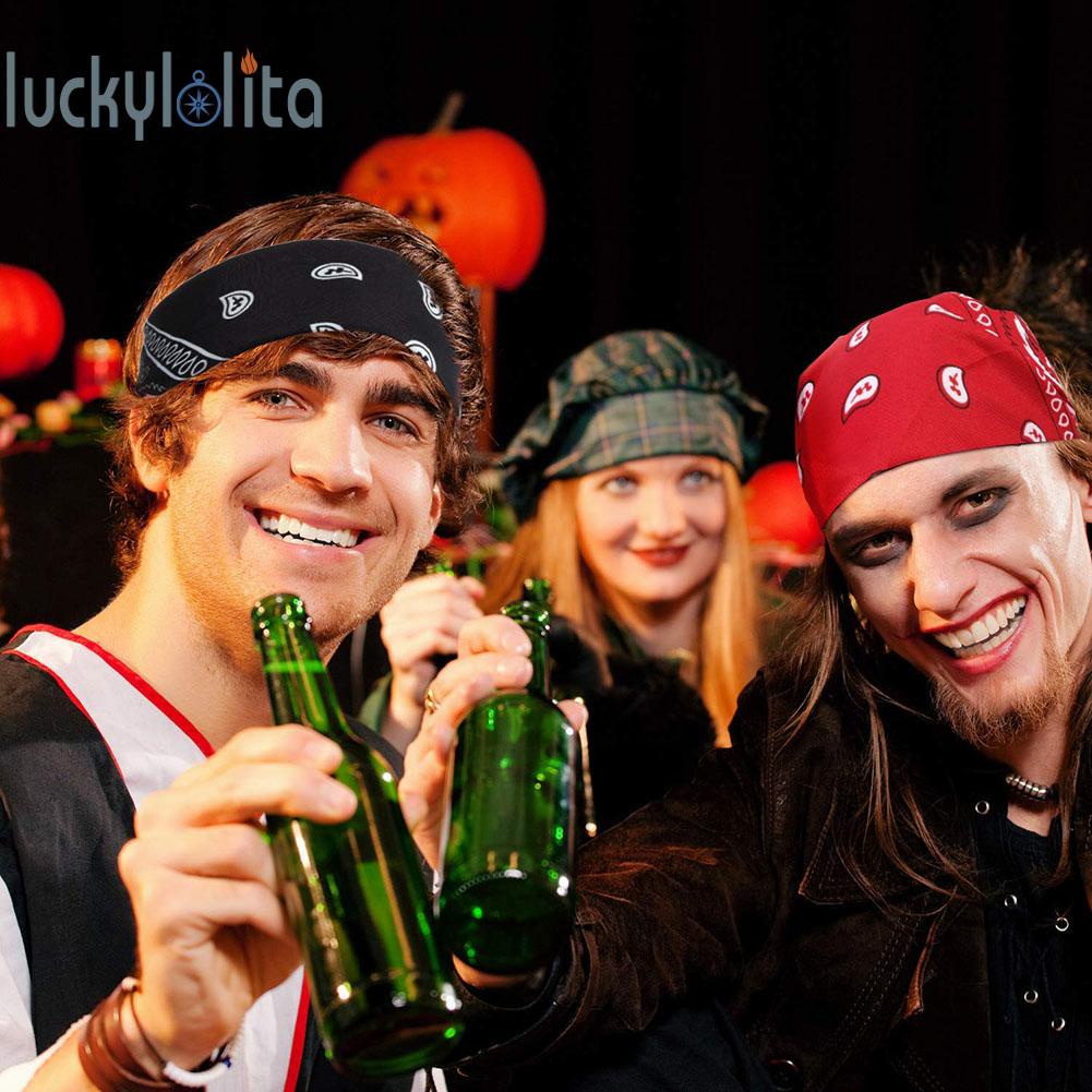 ผ้าโพกหัว ผ้าพันคอ ทรงสี่เหลี่ยม พิมพ์ลาย AU สําหรับผู้หญิง และผู้ชาย [luckylolita.th]