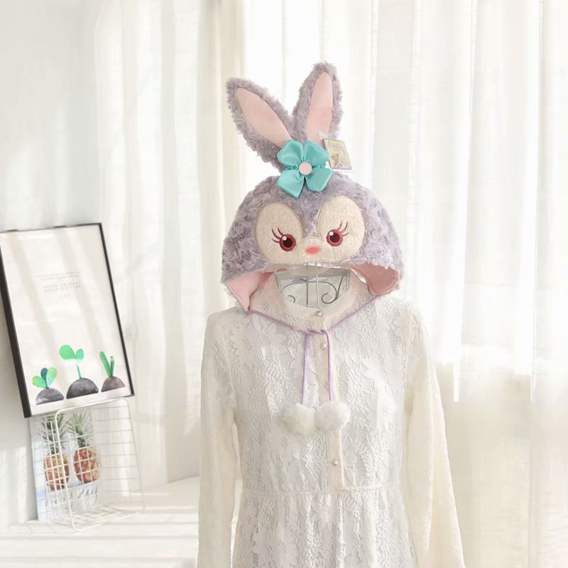 (พร้อมส่ง ) Duffy & Friends Fluffy Hat หมวกกันหนาว หมวกไหมพรม