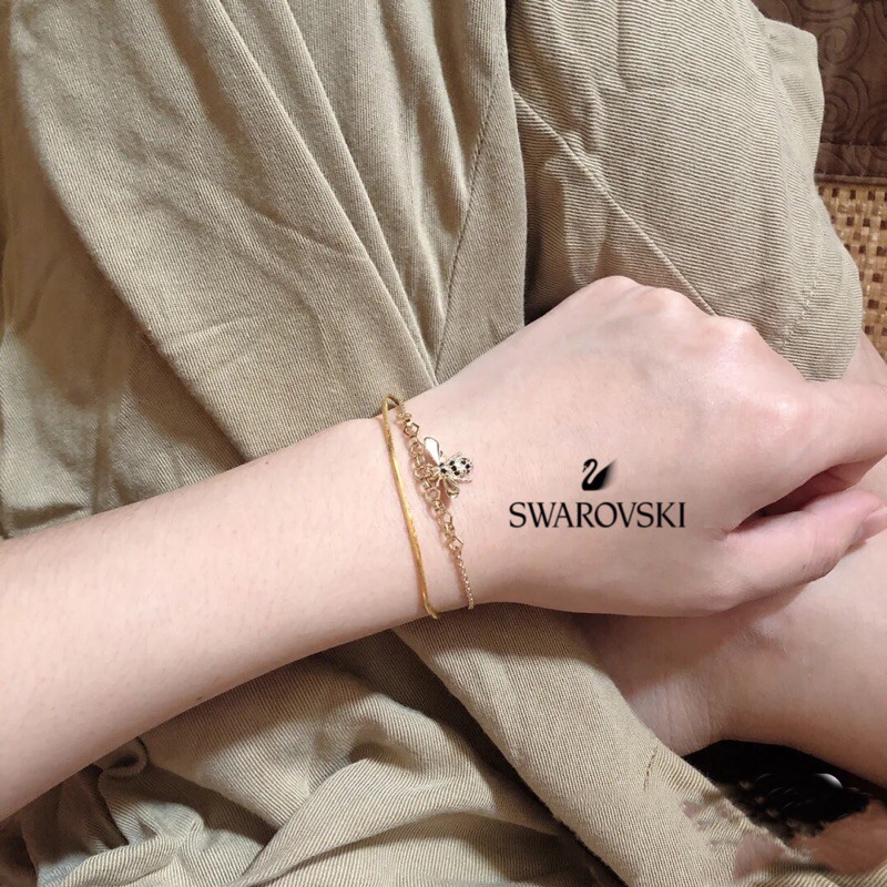 พร้อมส่ง Swarovskiแท้ใหม่ สร้อยข้อมือ swarovski ของแท้ ของแท้ 100% แท้蜜蜂手链