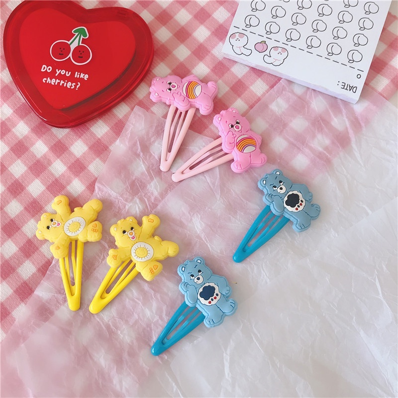 พร้อมส่ง  กิ๊บติดผมน้องหมีแคร์แบร์ (Care Bears) 7 ชิ้น 79 บาท❗️❗️ถูกมากกก