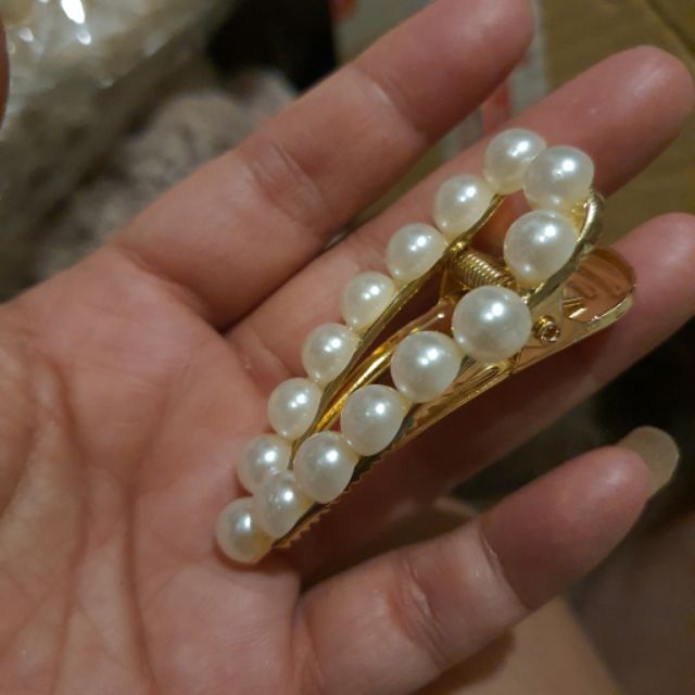 พร้อมส่ง กิ๊บฮาราจุกุ กิ๊บประดับผม กิ๊บปากเป็ดมุก