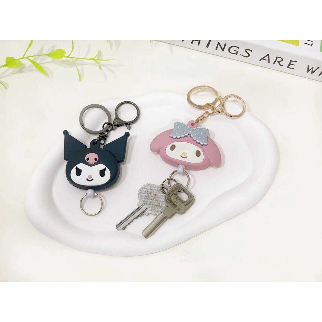 พร้อมส่ง   พวงกุญแจโยโย่ Sanrio น่ารักห้อยกระเป๋าได้ คล้องใส่บัตร ใส่กุญแจ